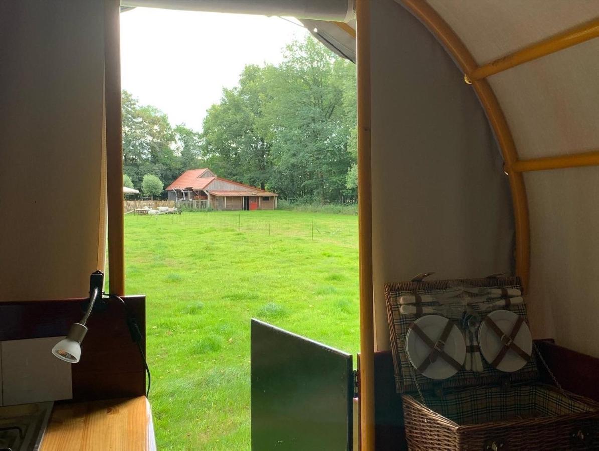 Huifkar In Landelijke Omgeving De Mersken 9 Ureterp Exteriér fotografie