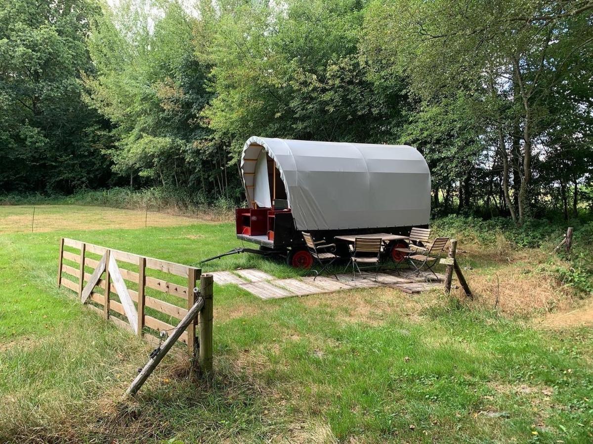 Huifkar In Landelijke Omgeving De Mersken 9 Ureterp Exteriér fotografie